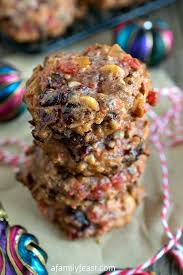 Christmas Rocks Cookies A Vintage Cookie Recipe Filled With Nuts And Dried And Candied Fruit Soft Fruit Cake Cookies Recipe Fruit Cake Cookies Christmas Pie
