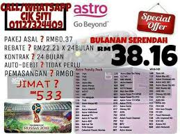 Astro package promotion * only rm42. Facebook