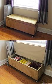 Small drawers 12.5 w x 18.2 d x 3.5 h big drawer. Diy File Bench Pins And Procrastination Diy Storage Bench Diy Pallet Furniture Diy File Cabinet