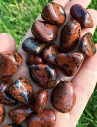 Mahogany Obsidian Crystal Tumbled Stones Mahogany Obsidian Sphere Healing Crystals And Stones Crystal Healing Stones Stone Crystals