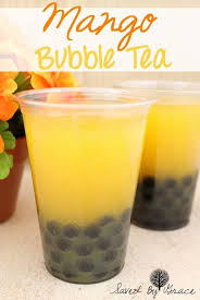 Mango Bubble Tea Recipe Saved By Grace Recipe Bubble Tea Recipe Boba Tea Recipe Bubble Tea