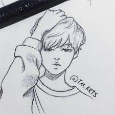Super Drawing Pencil Bts Jimin 19 Ideas Easy Drawings Sketches Kpop Drawings Bts Drawings