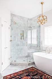 But it's easy to add a little warmth with some organic textures and colors. Marble Bathroom Master Bath Reveal Maison De Pax