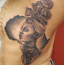 African Tribal Tattoos Black Power African Queen Tattoo Magnetizing African Tattoos For Women African Tattoo Designs And Meanings Africa Tattoos In 2020 African Tattoo African Queen Tattoo Africa Tattoos