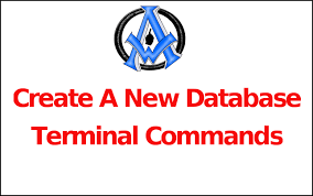 Create A New Database Terminal Commands Mysql Computer Help Command