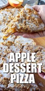 Easy Apple Dessert Pizza Recipe In 2020 Apple Dessert Pizza Dessert Pizza Recipes Dessert Pizza