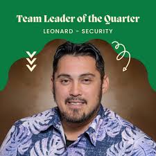 Please join us in congratulating these awesome team members!💚 ⭐Leonard