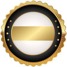 Seal Badge Black Gold Png Clip Art Image Bingkai Bingkai Foto Desain