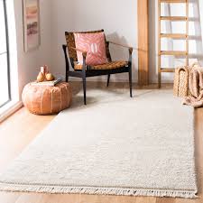 Hand tufted bohemian casablanca small rectangle rug, nav. Safavieh Handmade Casablanca Shag Tribal Beige Wool Rug