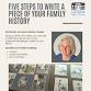 Five Steps to Write a Piece of Your Family History event image