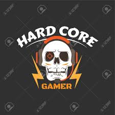 Hard Core Gamer Logo With White Skull Earphones Microphone Royalty Free Cliparts Vectors And Stock Illustration Image 85870987 Logo templates, logos, psd templates, vector.