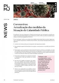 O governo activou estado de calamidade em todo o país. Coronavirus Angola Actualizacao Das Medidas Da Situacao De Calamidade Publica Notas Informativas Conhecimento Plmj Transformative Legal Experts