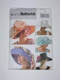 Misses Hat Pattern Butterick 4472 Size S M L Uncut Butterick Pattern Butterick Sewing Pattern Butterick