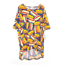 Lularoe Irma Hotdogs Tunic Top