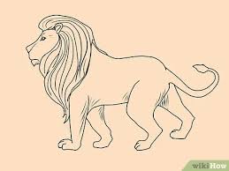 4 Cara Untuk Menggambar Singa Wikihow