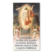 Il corpo del salvatore giacque nella tomba fino al mattino della domenica. Benedizioni Delle Famiglie Cartoncino Gesu Risorto Con Preghiera Vendita Online Su Holyart