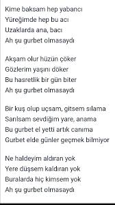 Gurbet Ali Tekinture Ozlu Sozler Siir