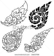 Line Thai Art Design Vector Thai Art Thailand Art Cambodian Art