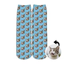 Just upload a picture of your pal and we'll get to work on putting their face on your chosen pair. Custom Add Your Pet Face Photo All Over Print Pattern Adult Crew Sock
