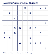 However, if you want to play sudoku in an extra enjoyable and also interesting method, you require to be smart adequate to use various approaches in order to compete with others. Free Printable Expert Sudoku With The Answer 19827