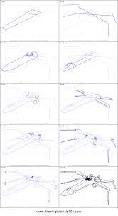 How To Draw X-Wing Fighter From Star Wars Printable Step By Step Drawing  Sheet : Drawingtutorials101.Com