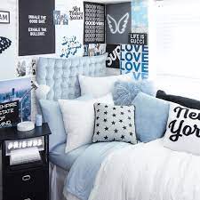 Light Blue Twin Twin Xl Velvet Tufted Headboard Cushion Dormify Light Blue Rooms College Dorm Room Decor Blue Bedroom Decor