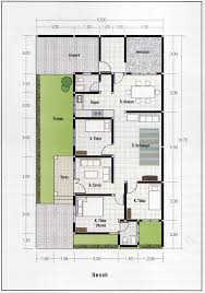Moms dan dads bisa memilih untuk menaruh teras kecil di belakang rumah. 20 Gambar Denah Rumah Sederhana Dan Modern