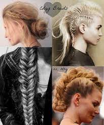 Convey Your Mood With Edgy Braids Shaved Hair Designs Diy Hairstyles Viking Braids