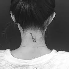 60 Back Of The Neck Tattoos That Are Easy To Hide And Fun To Show Off Neck Tattoo Minimalist Tattoo Tiny Elephant Tattoo