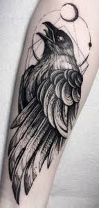 4 types of tattoos that you should never get as they may bring bad luck! Crow Tattoo Wisdom Love Family Or Even Bad Luck And Death