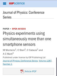 Conference series by institute of. Martin Monteiro On Twitter Journal Of Physics Conference Series Paper Open Access Physics Experiments Using Simultaneously More Than One Smartphone Sensors M Monteiro C Stari C Cabeza And A C Marti