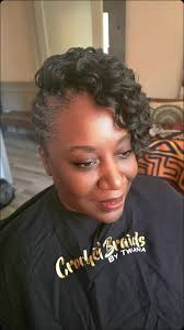 Crochet Updo featuring Kima Ripple Deep. This look can be achieved with  just about any curl pattern. It helps to use a texture that matches your  natural hair. That way contrast is less detectable. ...