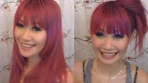 Hold hair between your pointer and middle fingers and cut it to your desired length, leaving a little extra because the hair will be shorter when it dries. How To Cut Blunt Straight Bangs At Home Youtube