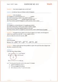 List of exercise from class 10 maths chapter 7 coordinate geometry. Ncert Solutions For Class 10 Maths Chapter 10 Circles