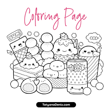 Shown above is a wedding cake for more advanced coloring artists. Musings Of An Average Mom Free Printable Kawaii Coloring Pages