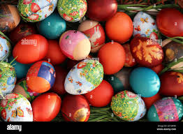 Image of easter eggs hi-res stock photography and images