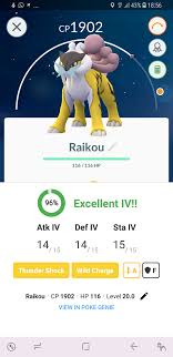 14 attack iv raikou pokemon go wiki gamepress