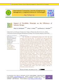 Pdf Impact Of Flexibility Principle On The Efficiency Of Interior Design Space planning basics, 3rd ed.
