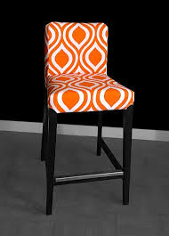 Sale Ikea Henriksdal Bar Stool Chair Cover Emily Tangelo Orange By Rockincushions Bar Stool Covers Ikea Dining Chair Bar Stool Chairs