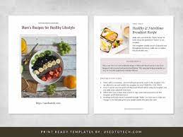 Cookbook and recipe template for adobe indesign instant | etsy. Free Cookbook Template In Word With Minimal Design Used To Tech