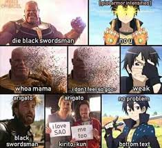 Pin By Jose Jimenez On Sao Sword Art Online Funny Anime Memes Funny Anime Funny