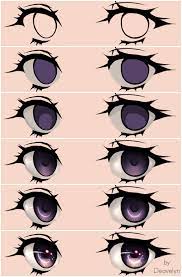 Step by step anime eyes digital art. Starry Eyes Steps Anime Eye Drawing Anime Art Tutorial Anime Eyes