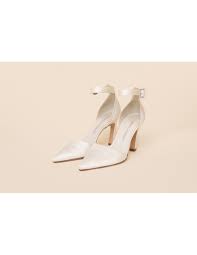 Visualizza altre idee su scarpe chanel, scarpe, tacchi alti. Scarpa Da Sposa In Raso Con Cinturino Colore Bianco Taglia 36