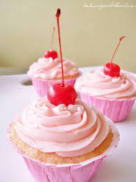 With mixing speed on low, add heavy cream, then gradually add ½ c. Cherry Almond Vanilla Cupcakes