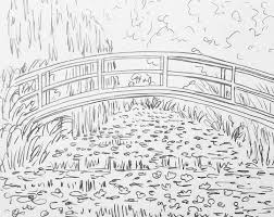 Monet Bridge Over Waterlilies Pond Traceable Angelafineart Monet Art Claude Monet Art The Art Sherpa