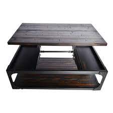 Measures 19 h x 48 w x 29 d overall. Sherlock Lift Top Cocktail Table With Casters Antiqued Tobacco Steve Silver Target