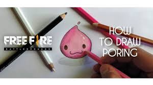 Free fire poring pet skill set & drawing event. Free Fire New Pet Poring Drawing Tutorial Youtube