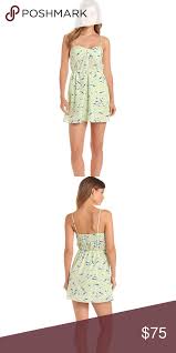 Bcbg Green Bustier Button Stretch Sun Dress Boutique In 2018