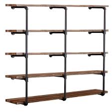 When we spend so much time in the heart of our home, it's important to get those finishing touches just right. Industrial Wall Mount Iron Pipe Shelf Shelves Shelving Bracket Vintage Retro Black Diy Open Bookshelf Diy Storage Offcie Room Kitchen Shelves 3pcs 52 Tall 12 Deep Buy Online In Japan At Desertcart Jp Productid