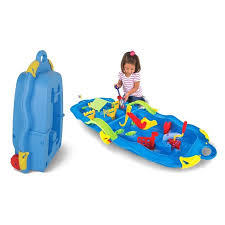 Folding Water Fun Trolley Play Set Sand Water Table Kids Water Table Water Games For Kids Water Fun
